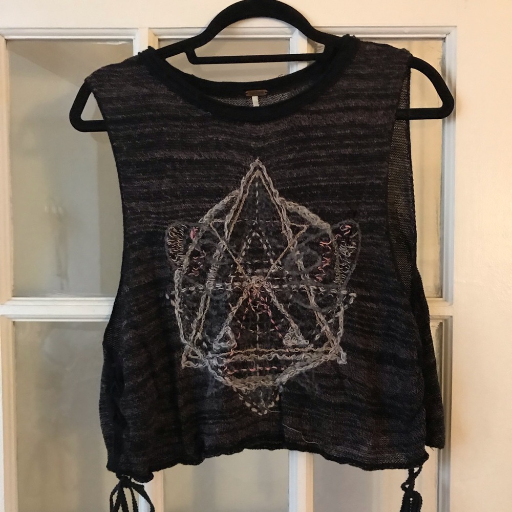 Free People Crop Shirt